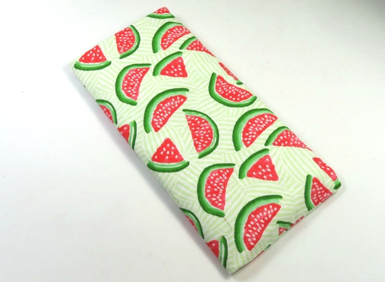 Watermelon Fabric Bag, Sunglasses Bags, Eyeglasses Watermelon Design Case, Fruit Summer Fruit Bags