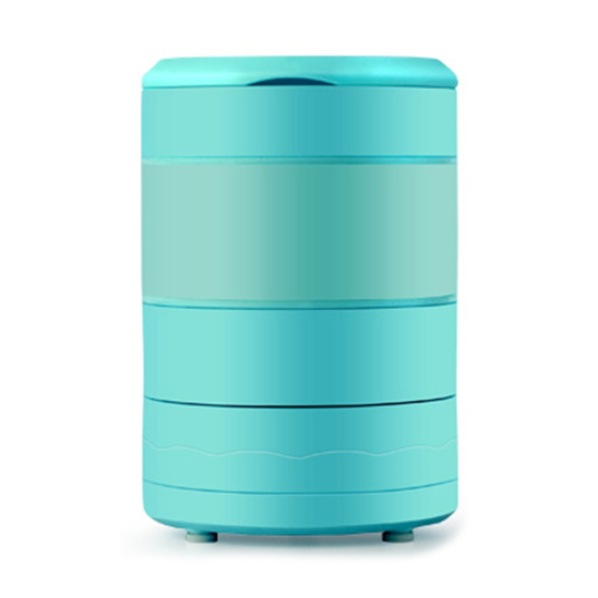 450ml Portable Blender Folding Large Capacity 304 Stainless Steel Shakes Smoothies Fruit Mixing Machine - blue, 1