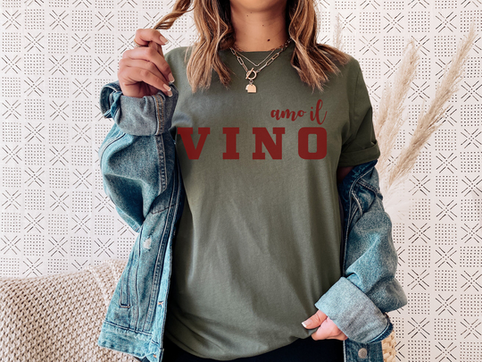 Cute Vino Sweatshirt, Wine Lover Shirt, Italian Funny Shirt