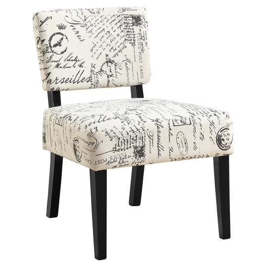 Monarch Specialties Modern Beige Blend Contemporary Accent Chair in Brown | I 8286