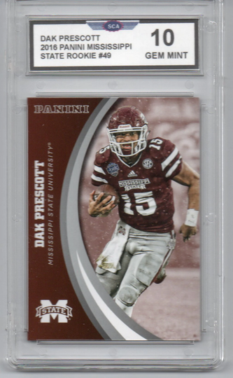 Dak Prescott 2016 Panini Mississippi State Rookie Card