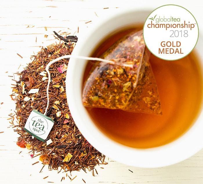 Award-Winning Tea Blend - Rooibos & Orange Peels, Pink Rose, Mountain Oolong