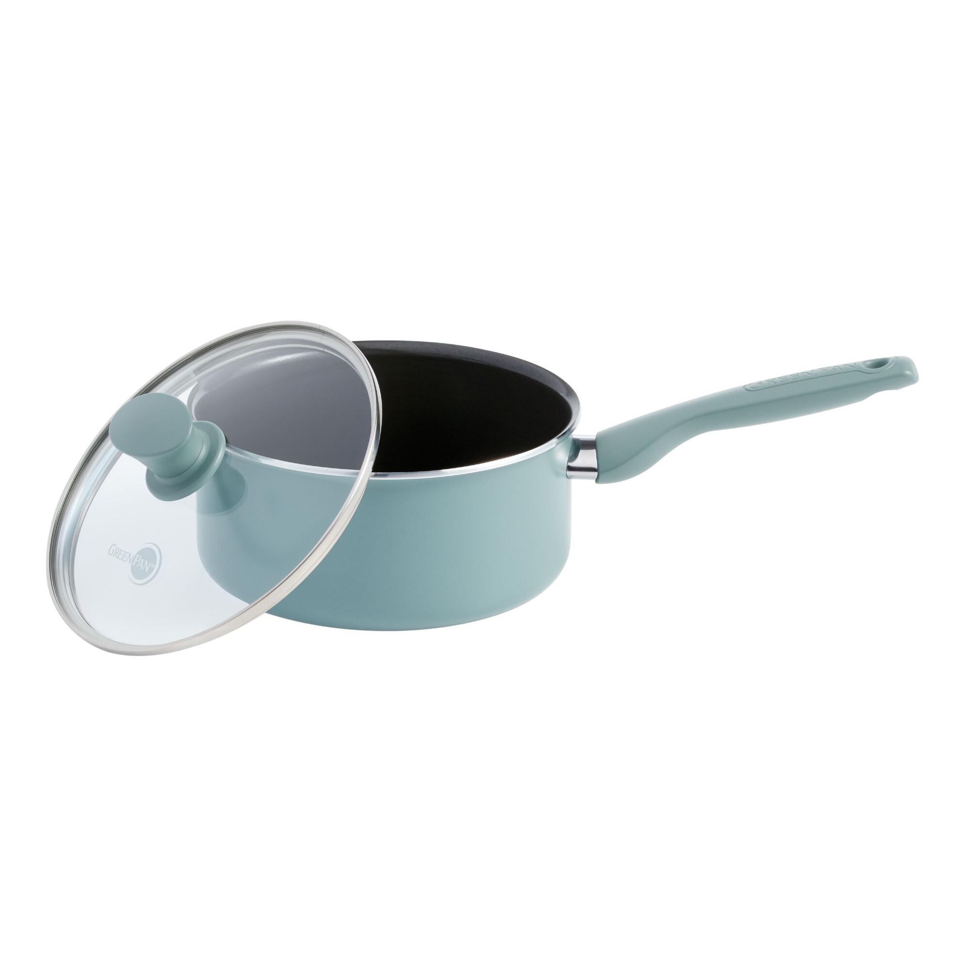 2 Quart GreenPan Presidio Nonstick Ceramic Saucepan with Lid by World Market