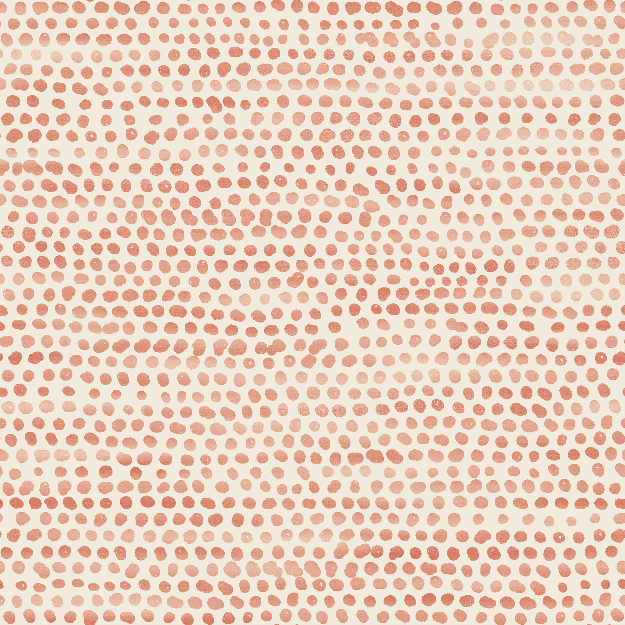 Coral Distressed Organic Dots Peel And Stick Wallpaper: Pink by World Market