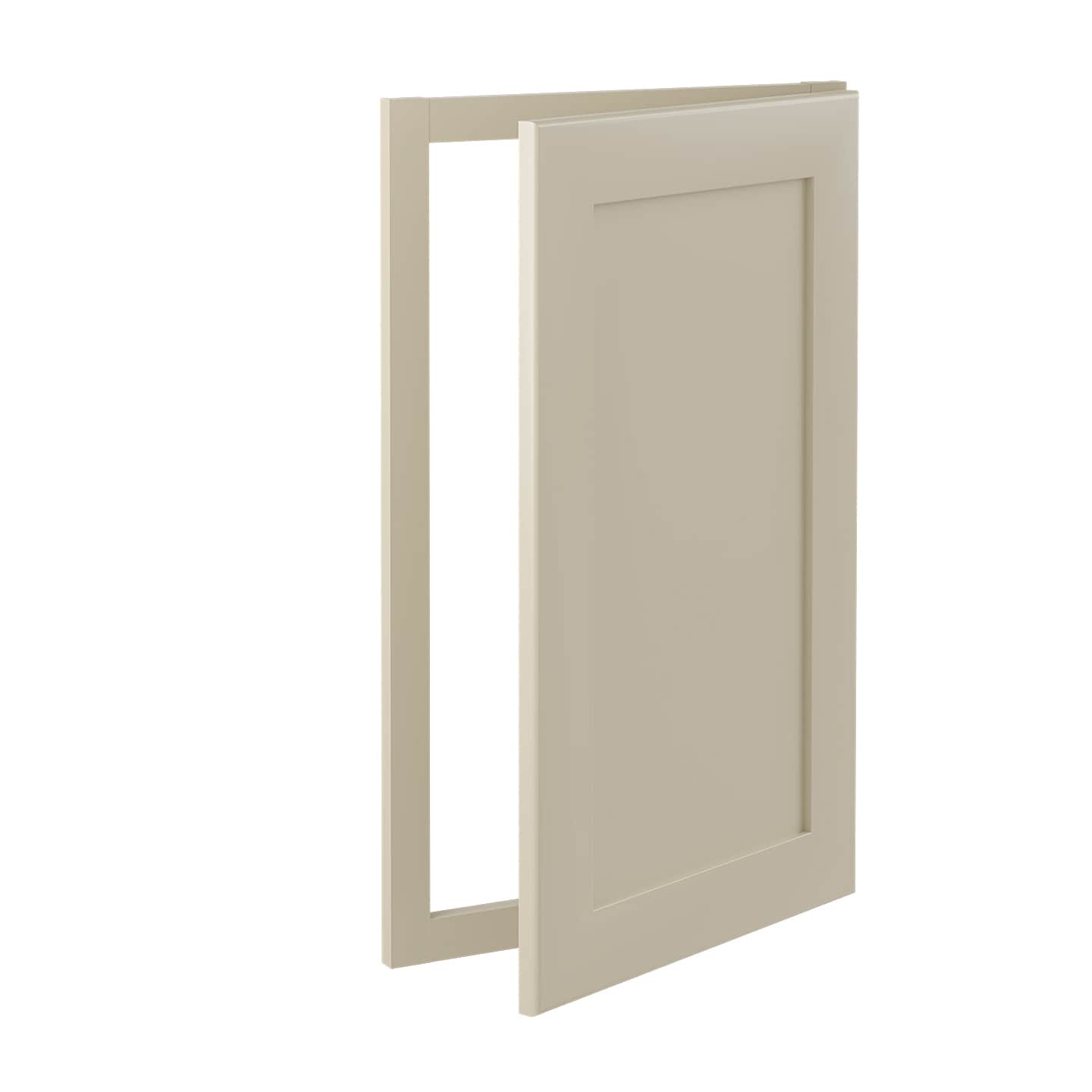 Luxxe Cabinetry 16-in W x 30-in H x 1-in D Norfolk Blended Cream Painted Sink Base Fully Assembled Semi-custom Cabinet in Off-White | SFA36-NBC