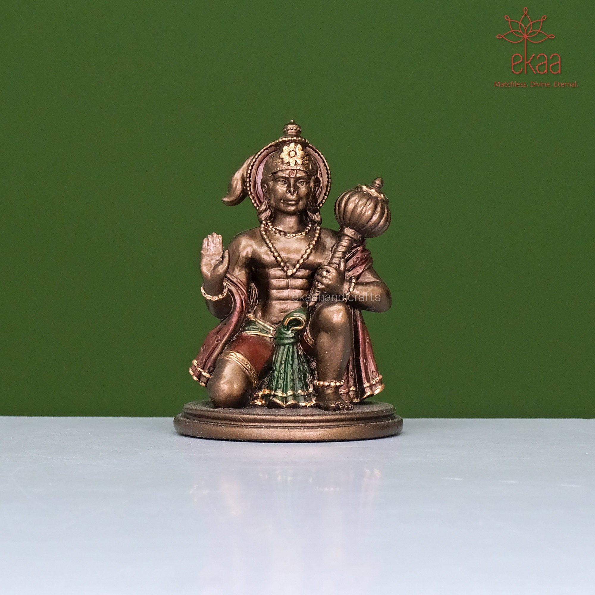 Lord Hanuman Statue, Small Bajrangbali Idol, Monkey God, Ram Bhakt Hanuman, Hindu God Of Strength, Bhakti & Victory, Jai Hanuman Holding Gada