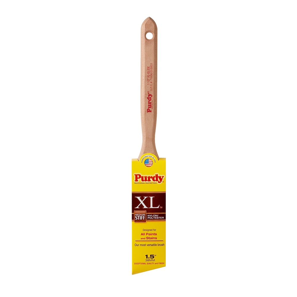 Purdy XL Glide Nylon- Polyester Blend Angle 1-1/2-in Paint Brush | 144152315