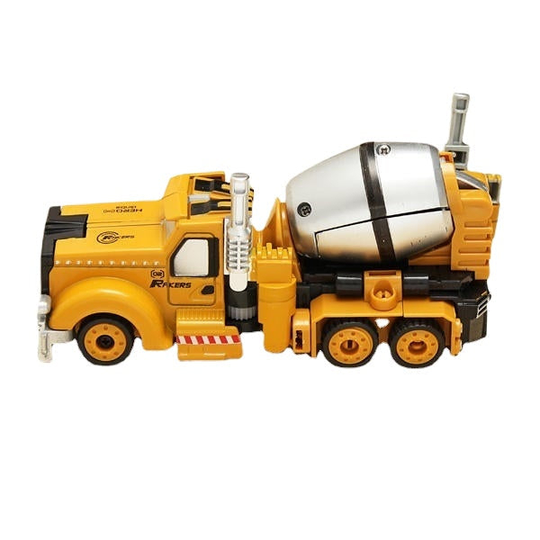 Metal Truck Hercules 5 In 1 Combination Robot Excavator Crane Vehicle Transformable Toys - Blender