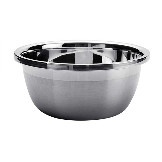 Thickened Stainless Steel Rice Noodles Soup Bowl Vegetables Basin Kitchenware - 22cm