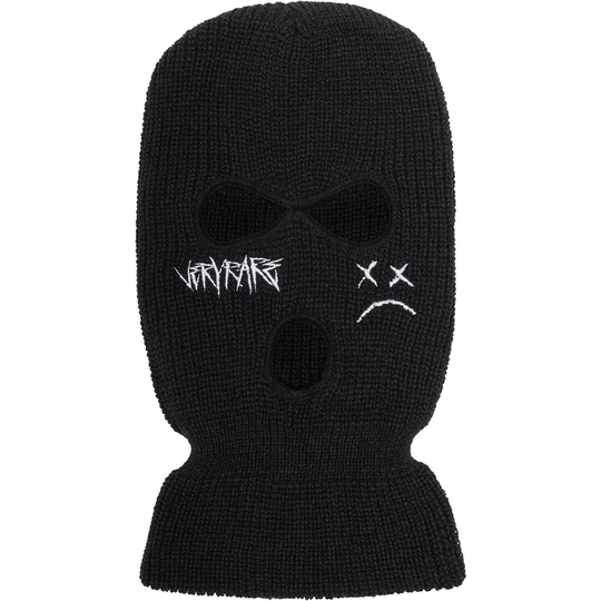 Black Ski Mask Designer Custom Beanie Embroider Knitted