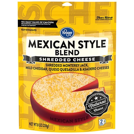 Kroger Shredded Mexican Style Blend Cheese - 8.0 oz