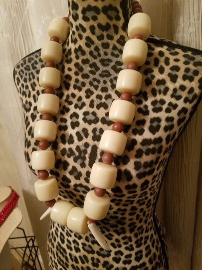 Large Cream Mix Brown Beads/ Royalty Beads/Unisex Beads