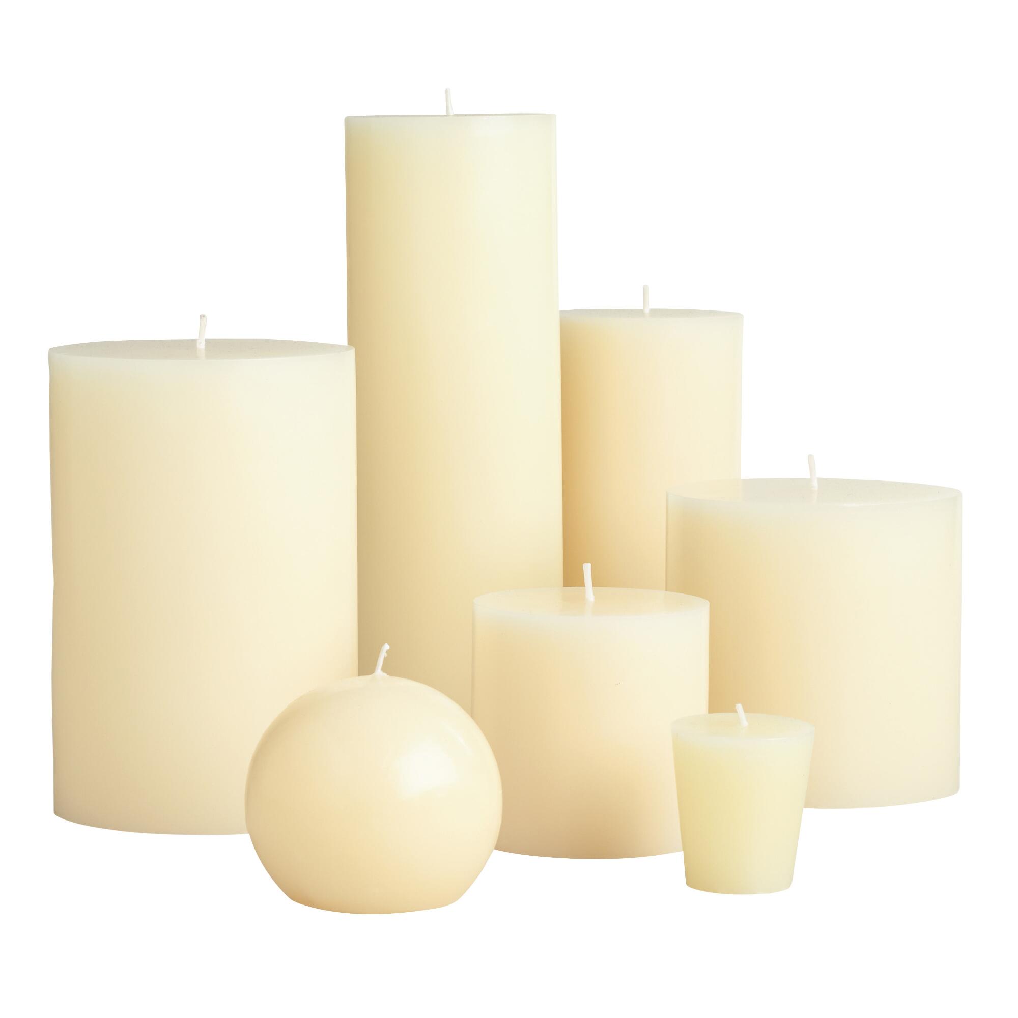 Ivory Unscented Candles by World Market