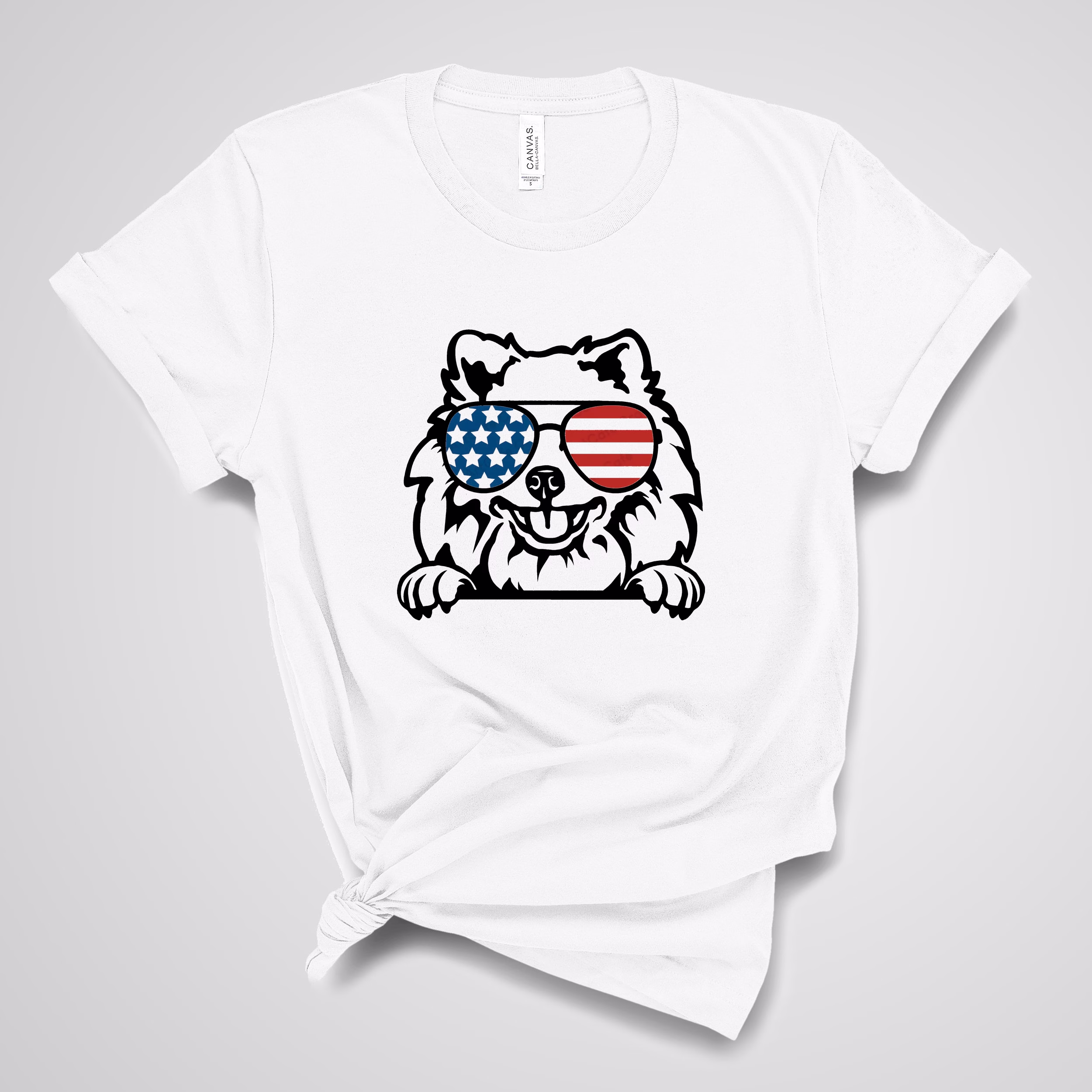 Pomeranian USA Flag Shirt, Mom Tshirt For Women, T Shirt Birthday, Pom Gift Dog