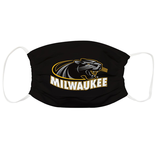 Wisconsin Milwaukee Panthers Face Mask Black All Over Logo