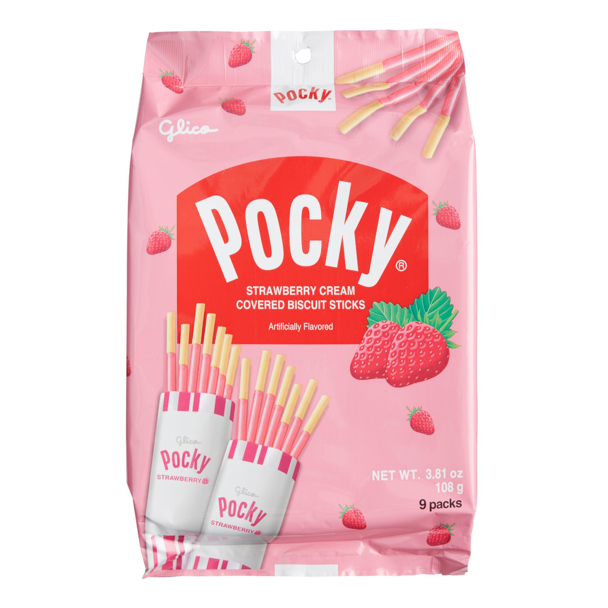 Pocky Strawberry Biscuit Sticks Value Pack by World Market