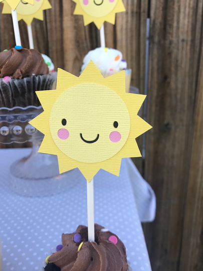 Sunshine Cupcake Toppers
