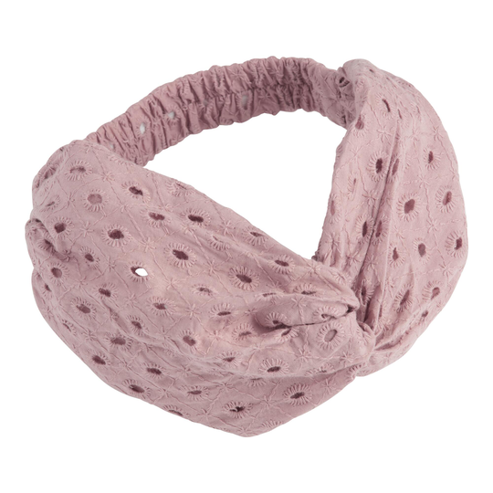 Mauve Eyelet Knotted Headband by World Market
