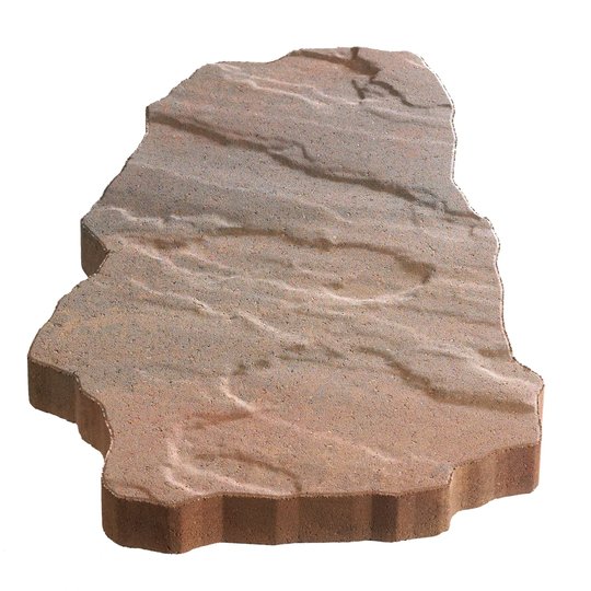 Lowe's Footnotes 20-in L x 15-in W x 2-in H Autumn Blend Concrete Interlocking Patio Stone in Brown | 604736AUB