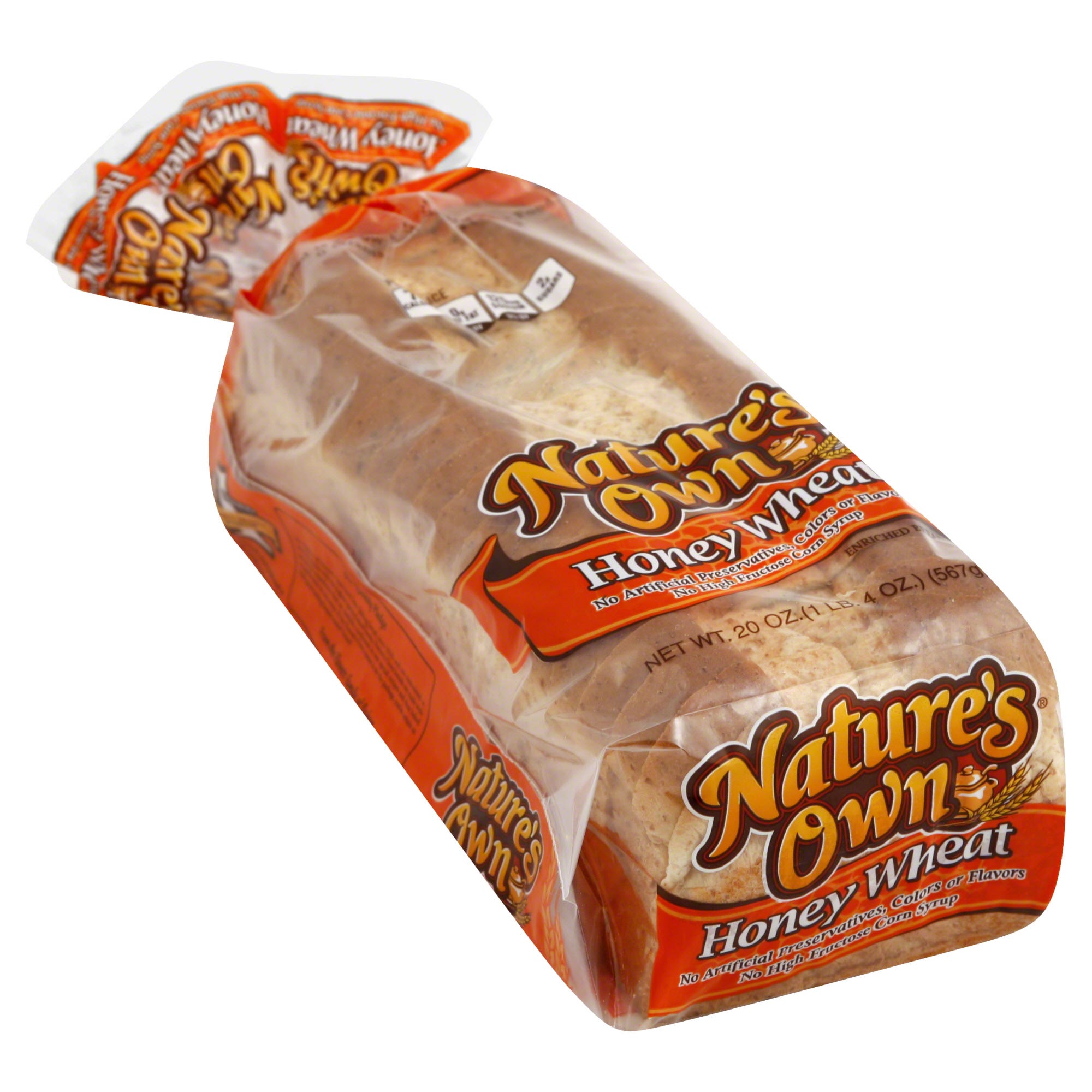 Natures Own Honey Wheat Bread - 20 oz