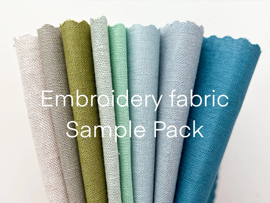 Sample Pack, Embroidery Fabric, Linen Fabric For Embroidery, Bundle, Essex Cotton Blend