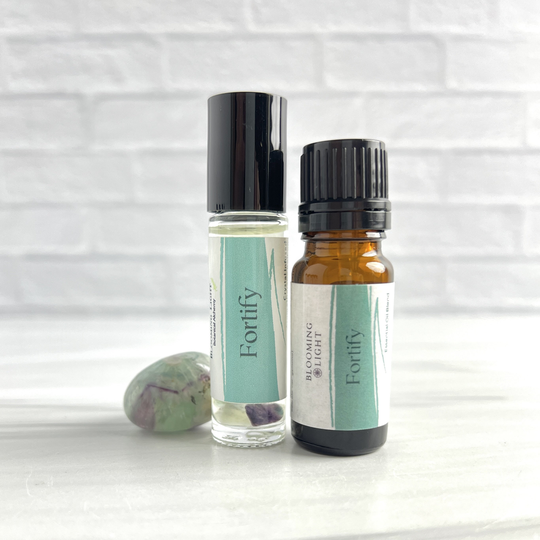 Fortify Essential Oil Blends | Crystal Infused Aromatherapy For Stress Relief Available in Pure Or Roller