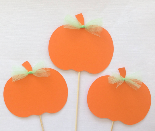 Pumpkin Centerpiece Sticks