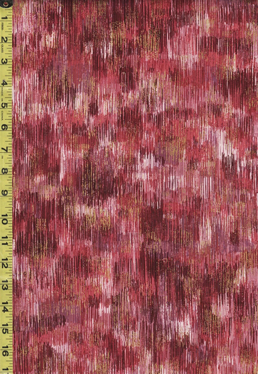 Blender-Coordinate - Fusions Brushwork Terracotta & Gold Metallic 92 By The Half Yard