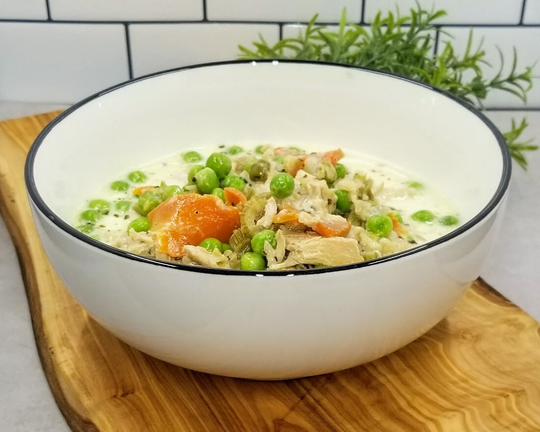 Keto Soup Mix Keto Chicken Pot Pie Soup Mix - Keto, Whole30, Paleo, Gluten Free, Dairy Low Sodium, Freeze Dried, Dehydrated, Healthy