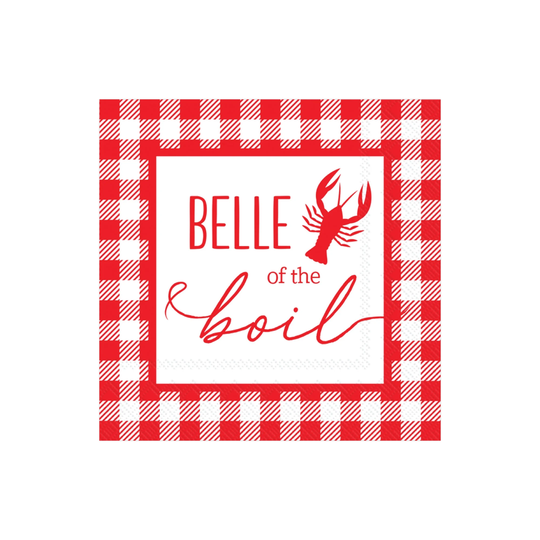 Belle Of The Boil Lunch Napkins 20Ct | Crawfish Birthday Party Lobster Decorations Nautical Bachelorette