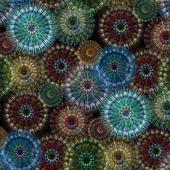 Bohemian Blends - Multi By Hoffman Fabrics Sold By The Yard & Cut Continuous in Stock Ships Today