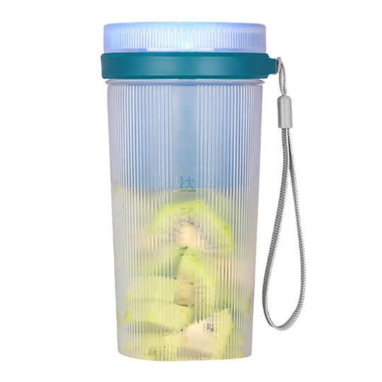 1 Set 300ML Juicer Cup Strong Power 6 Blades Multiple Charging Modes Fine Fast Stranding Food Grade Orange Juicer Kitchen Gadget - atrovirens, 2