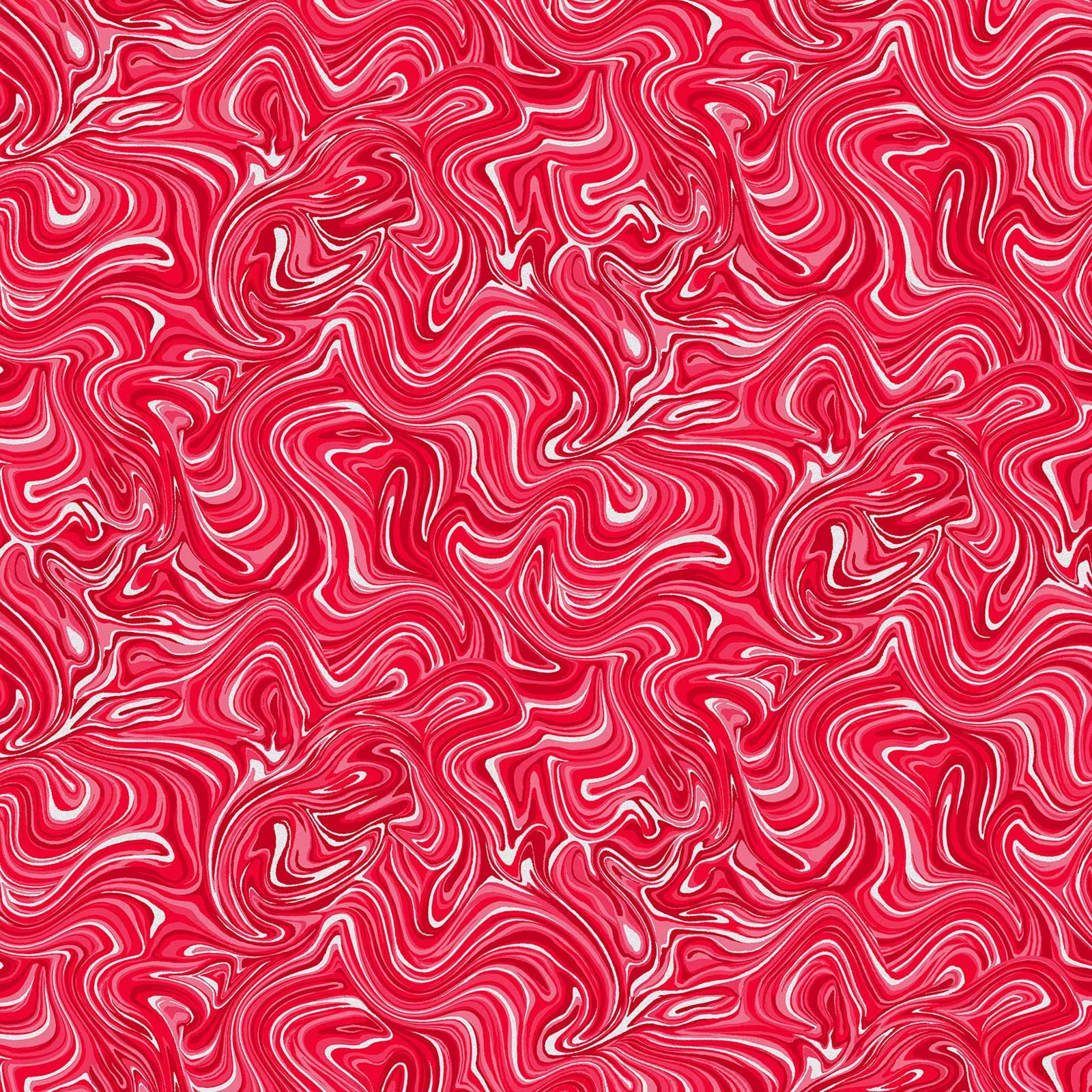 Shimmery Red Fabric, Blender Kanvas Studio, Hugs & Kisses Marble, Pearl 12568P 10, Quilting Cotton Fabric By The Yard