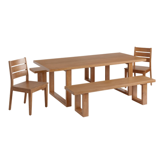 Vintage Acorn Wood Caspian Dining Collection by World Market