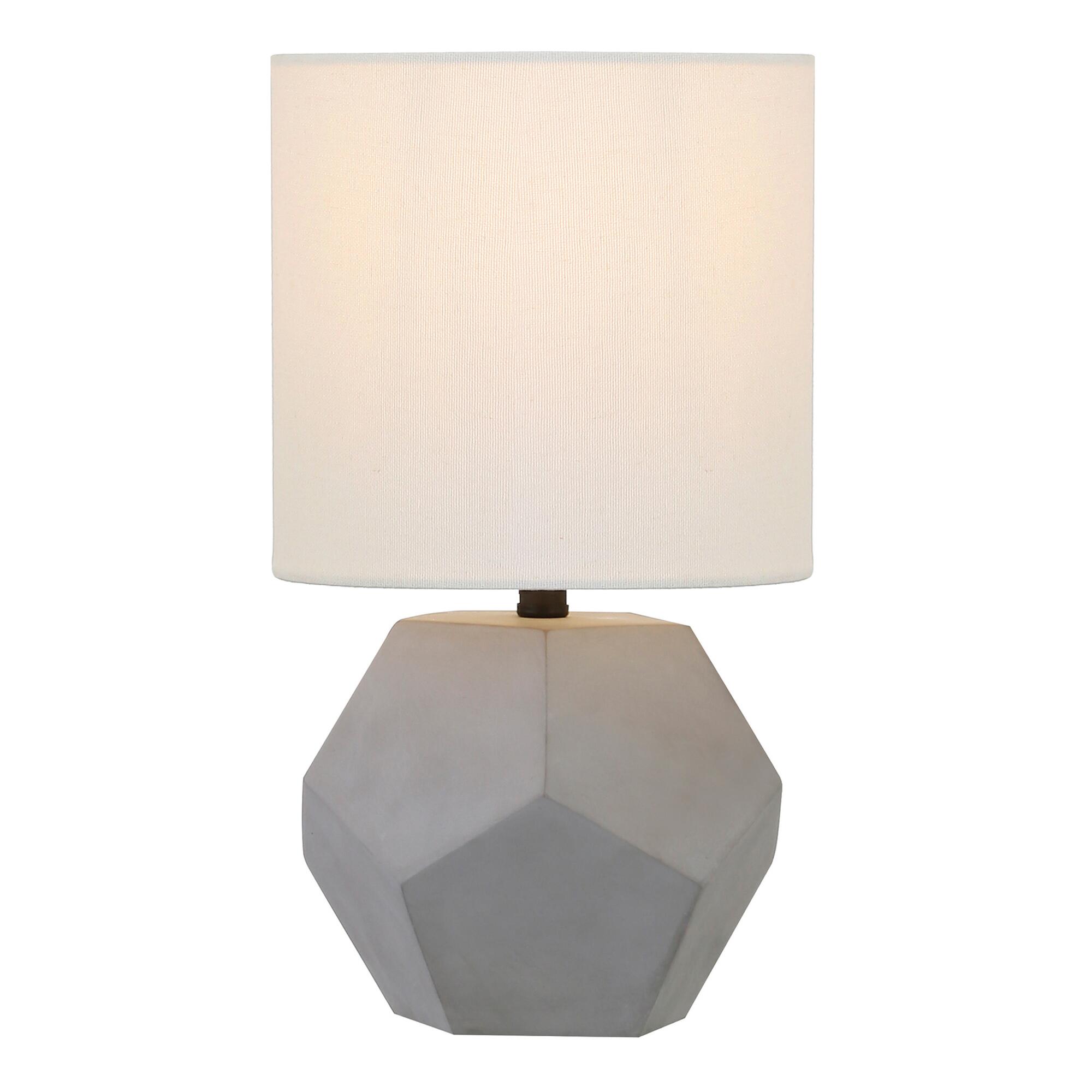 Geometric Concrete Fredo Accent Lamp: Gray by World Market