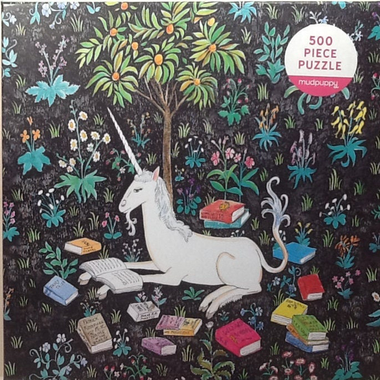 Unicorn Reading Stephanie Terao 500 Pc Jigsaw Puzzle 20" X Mudpuppy