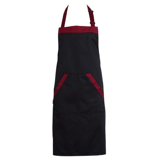 Apron with Pocket Waterproof Cotton Blend Home Unisex Apron for Kitchen - black