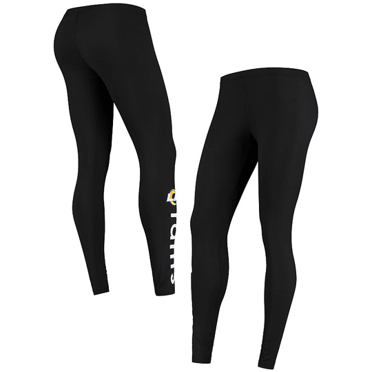 Women's G-III 4Her by Carl Banks Black Los Angeles Rams Post Season Team Leggings, Size: XL, LAR Black