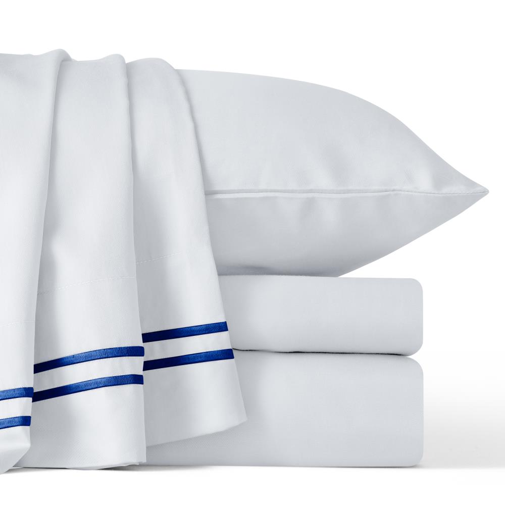 Subrtex Super Soft 300 Thread Count Cotton Tercel Blend Sheet Set, Twin XL, White | SBTQS3TX-WH