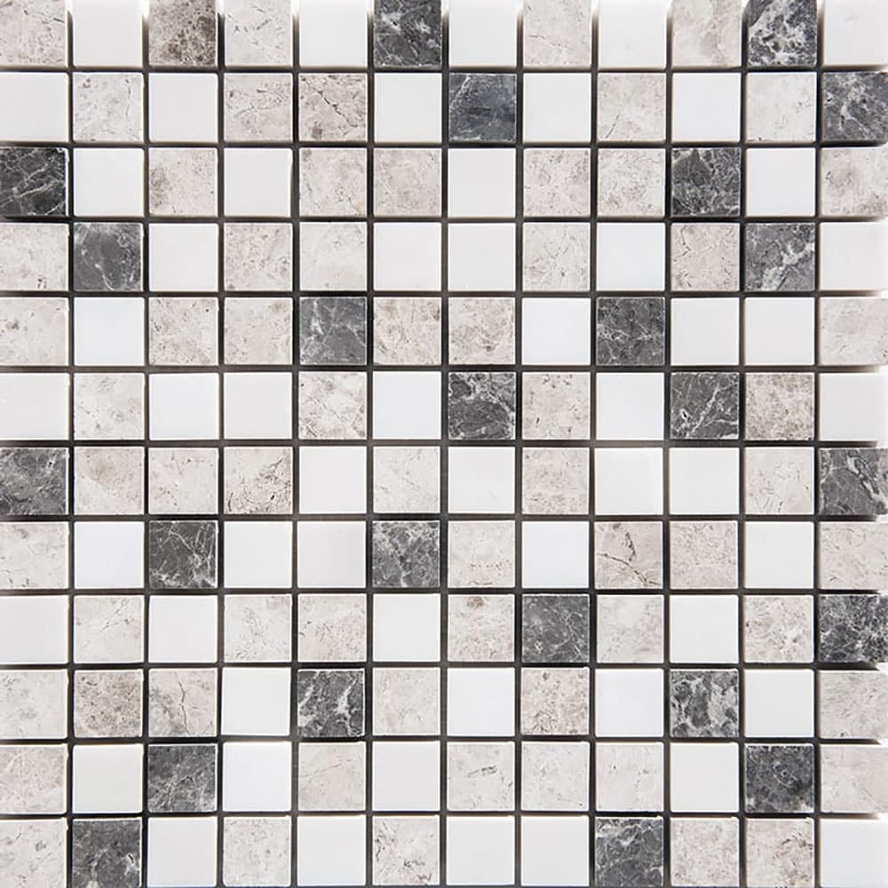 Marble Systems Granada Blend Mosaic 6-Pack Granada Blend 12-in x 12-in Polished Natural Stone Marble Scale Patterned Floor and Wall Tile | 100299