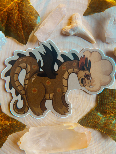 Dragon Teapot Sticker