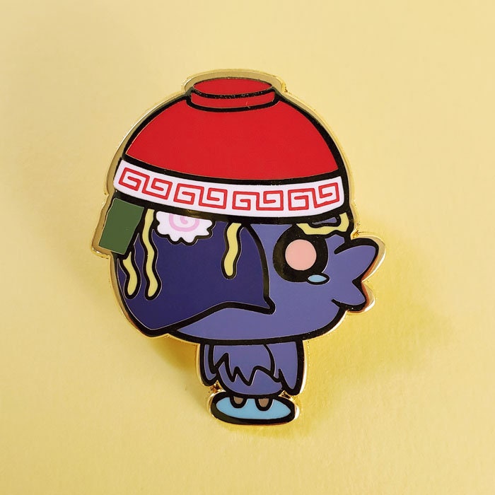 Black Ramen Chocochick Enamel Pin