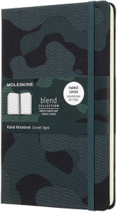 Moleskine Limited Collection Notebook Blend, Large, Ruled, Green Camouflage, Hard Cover (5 x 8.25) Moleskine Author