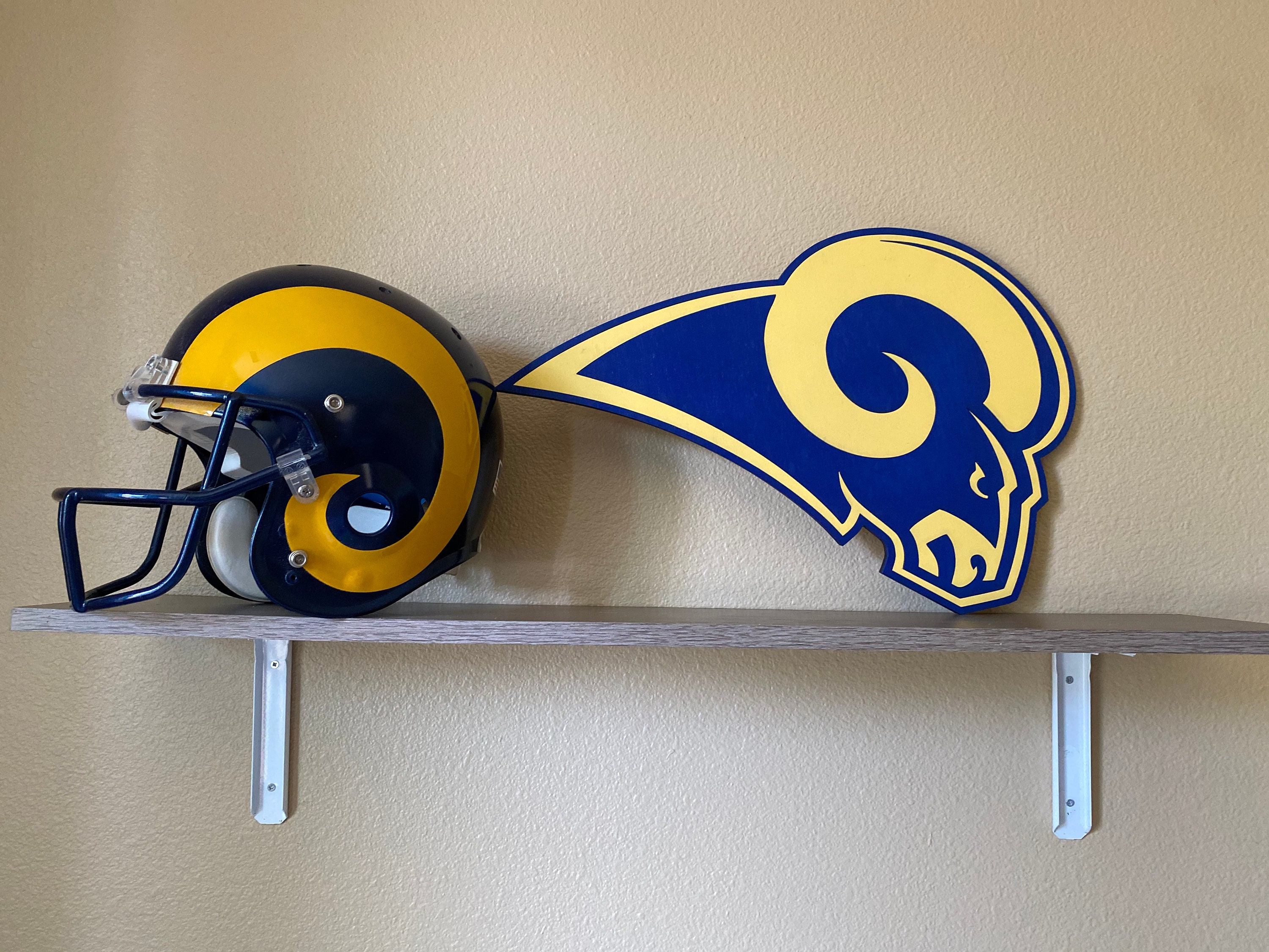 Los Angeles Rams Wooden Sign Rare Find
