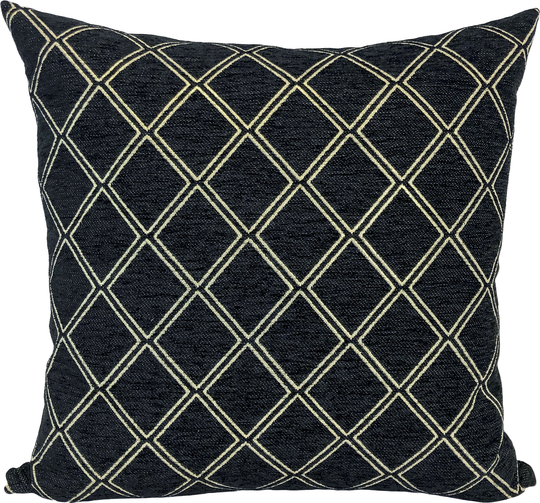 Westex Urban Loft by Westex 20-in x 20-in Black Cotton/Polyester Blend Indoor Decorative Pillow | 651461
