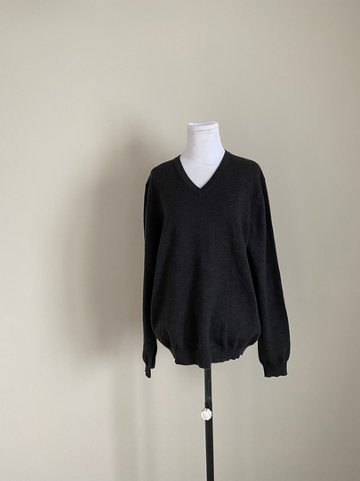 Brooks Bothers Merino Wool Blend Medium Sweater Gray