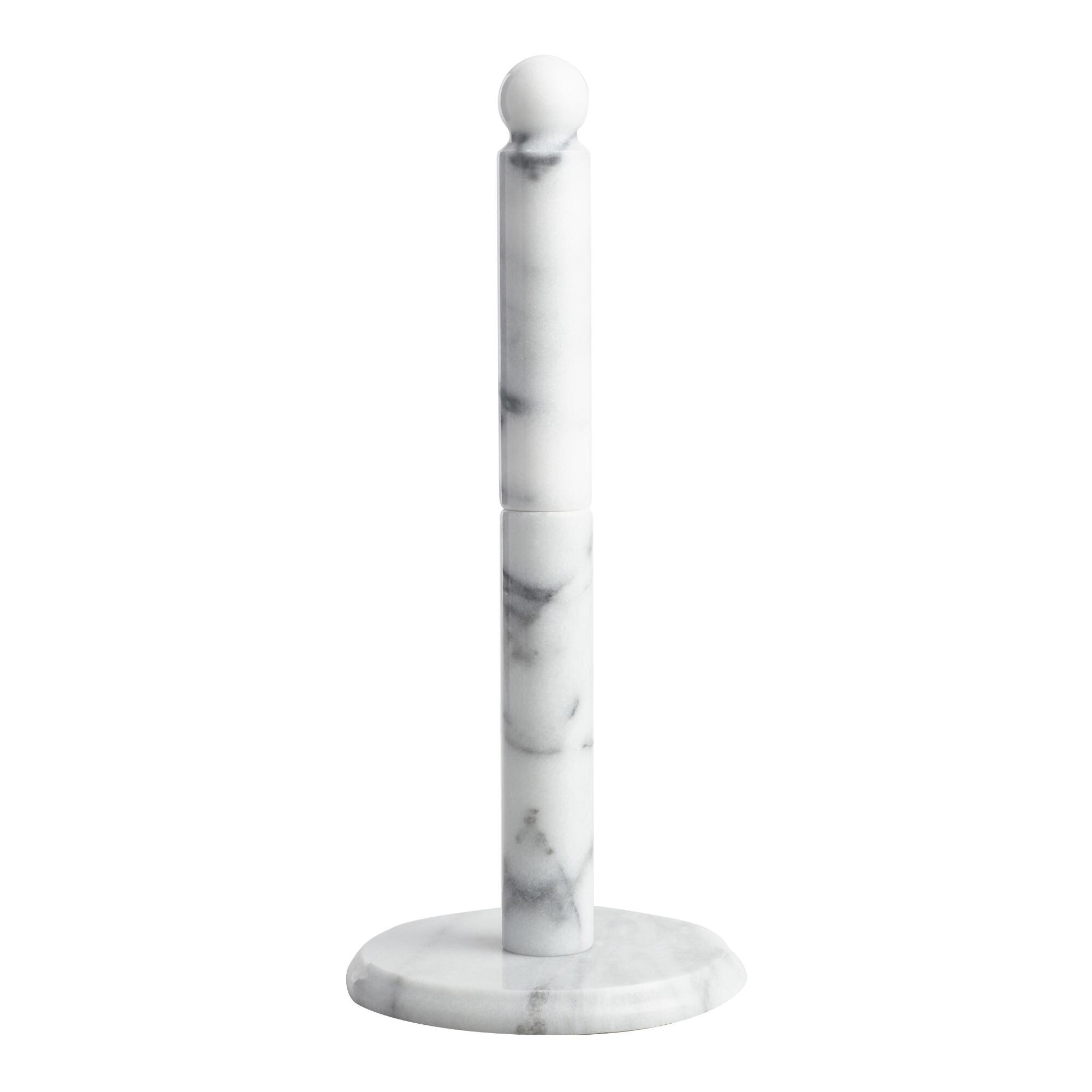 White Marble Paper Towel Holder by World Market