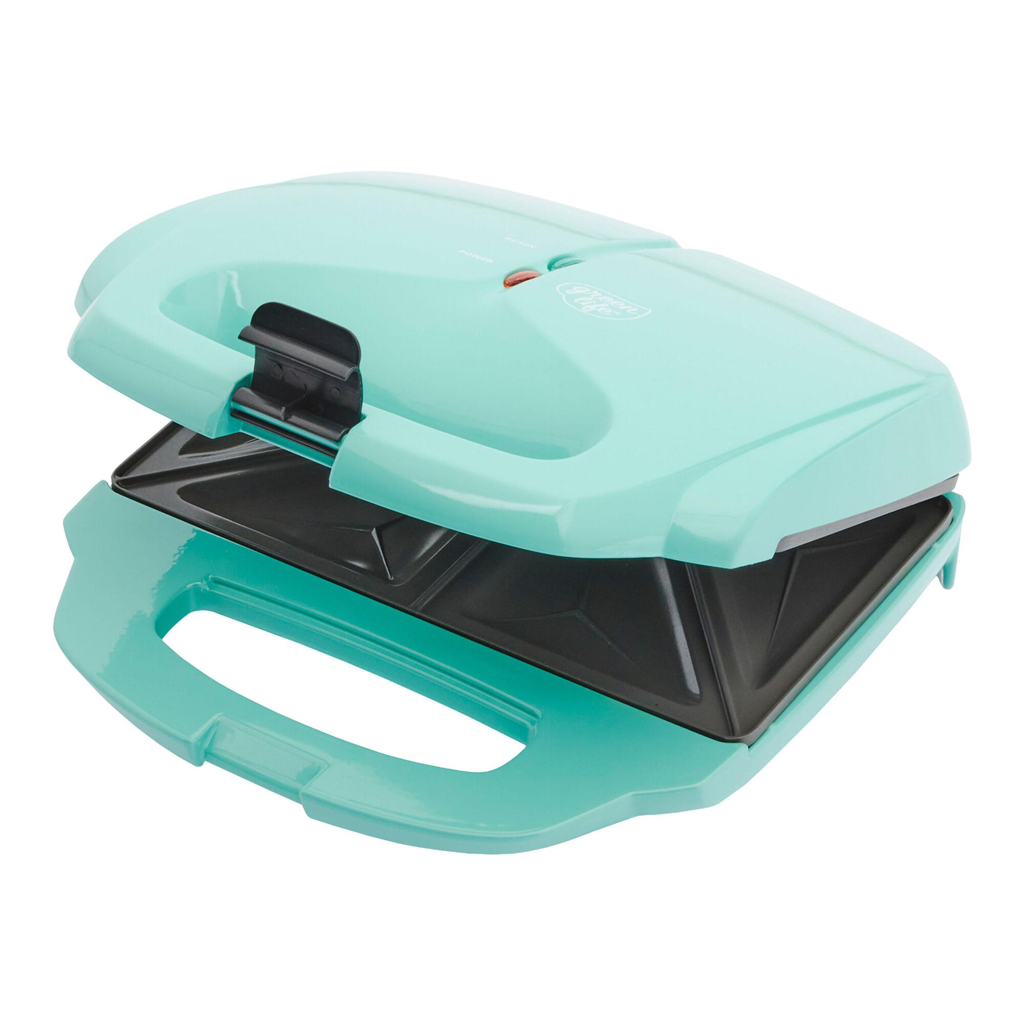 GreenLife Aqua Ceramic Nonstick Sandwich Pro: Blue - Plastic by World Market