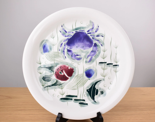 Arabia Finland Crayfish Dinner Plate Design By Anja Juurikkala
