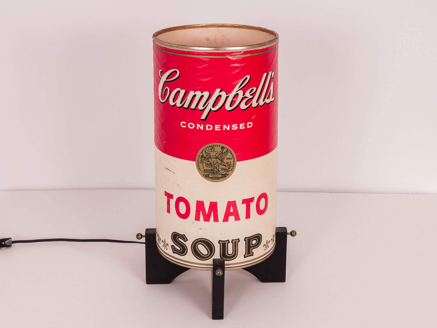 Pop Art 1970S Campbell's Tomato Chicken Noodle Soup Can Table Lamp